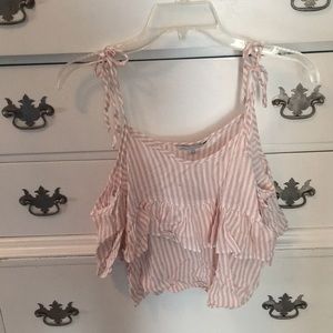 American eagle cold shoulder top